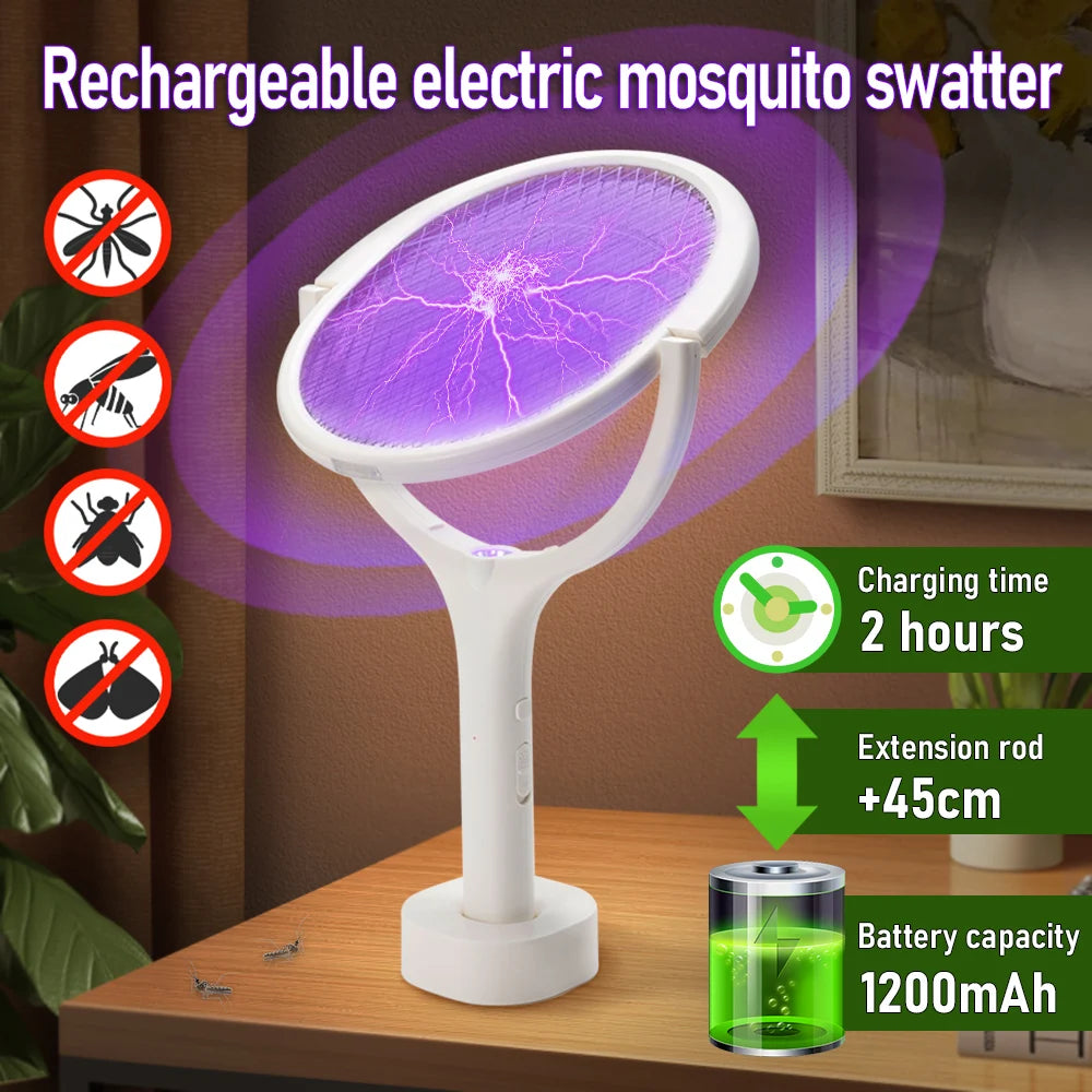 3500V Electric Mosquito Eliminator Flippable and Adjustable Angle USB Charging Household Mosquito Repellent Electric Fly God