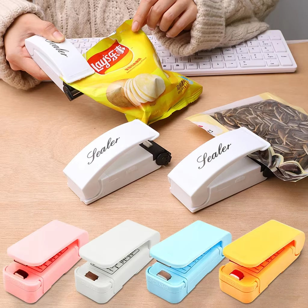 Plastic Heat Bag Sealer Food Packaging Sealing Machine Portable Snack Bag Sealing Clip Kitchen Storage Accessories Home Gadgets