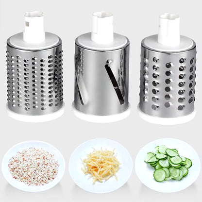 3-In-1 Manual Rotation Vegetable Fruit Slicer round Cutter Potato Grater Spiralizer Vegetable Chopper Kitchen Home Tools