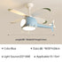 Cartoon LED Ceiling Lamp Helicopter Fan Chandelier for Children&